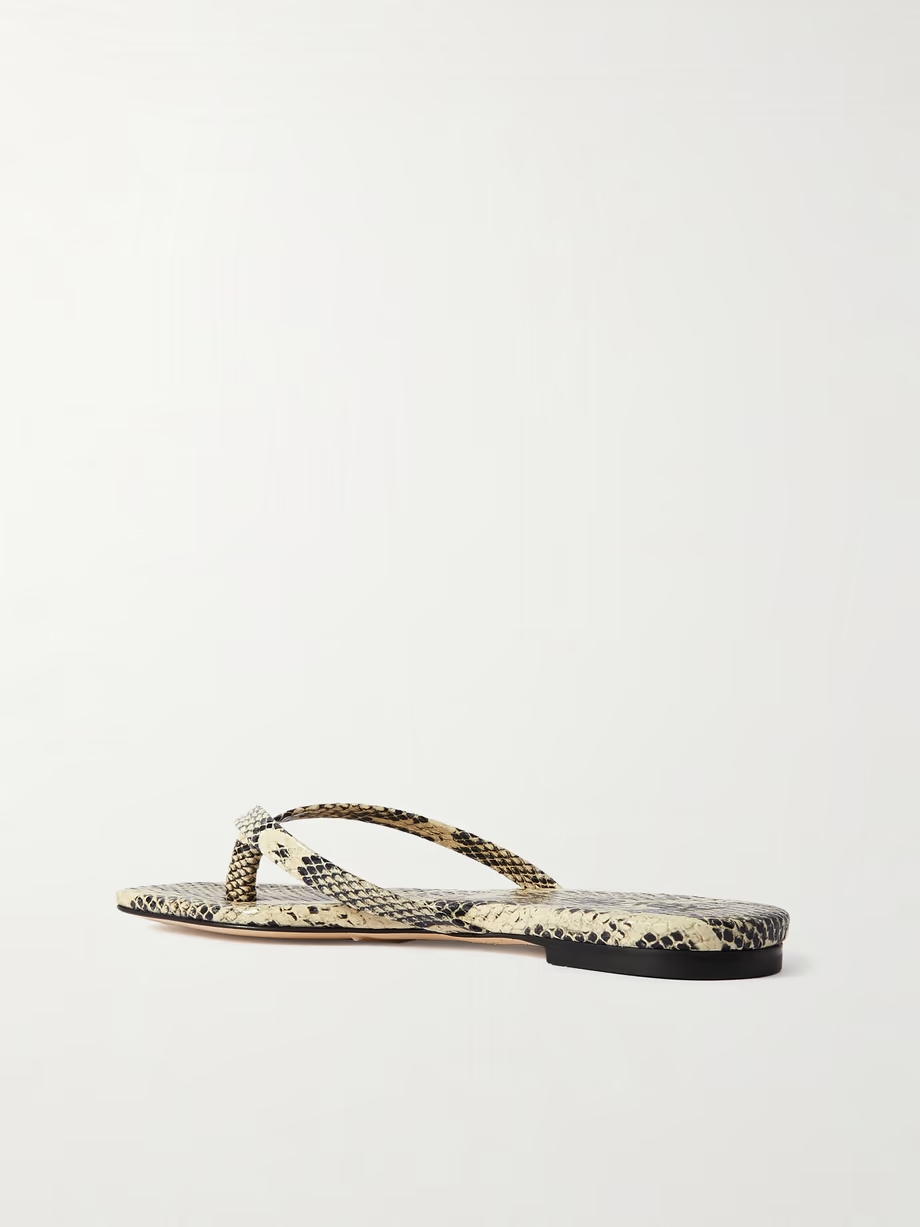 Renee snake-effect leather sandals