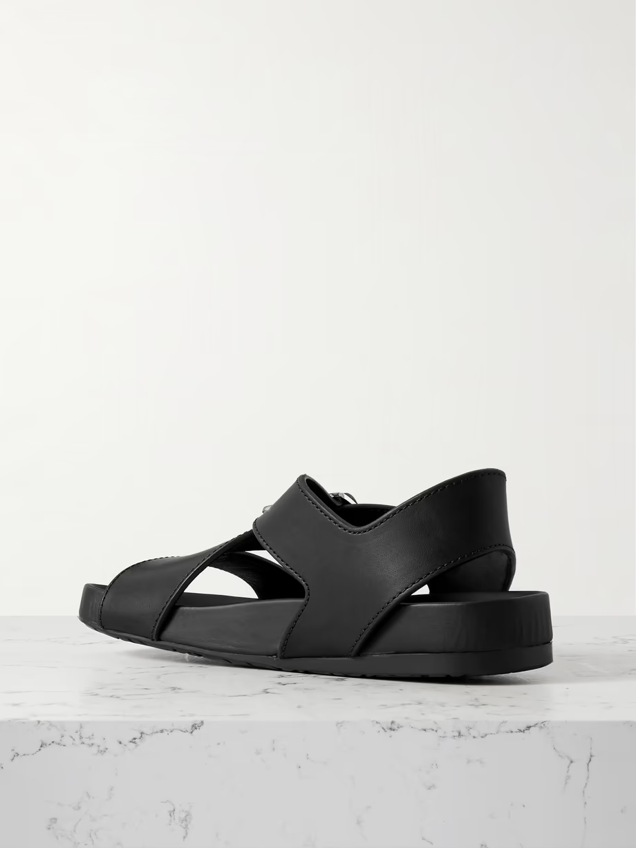 Ease buckled leather sandals