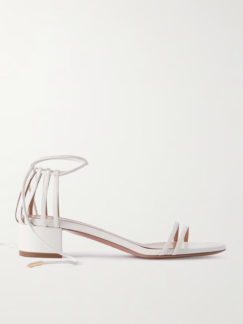 Straight to Heaven leather sandals