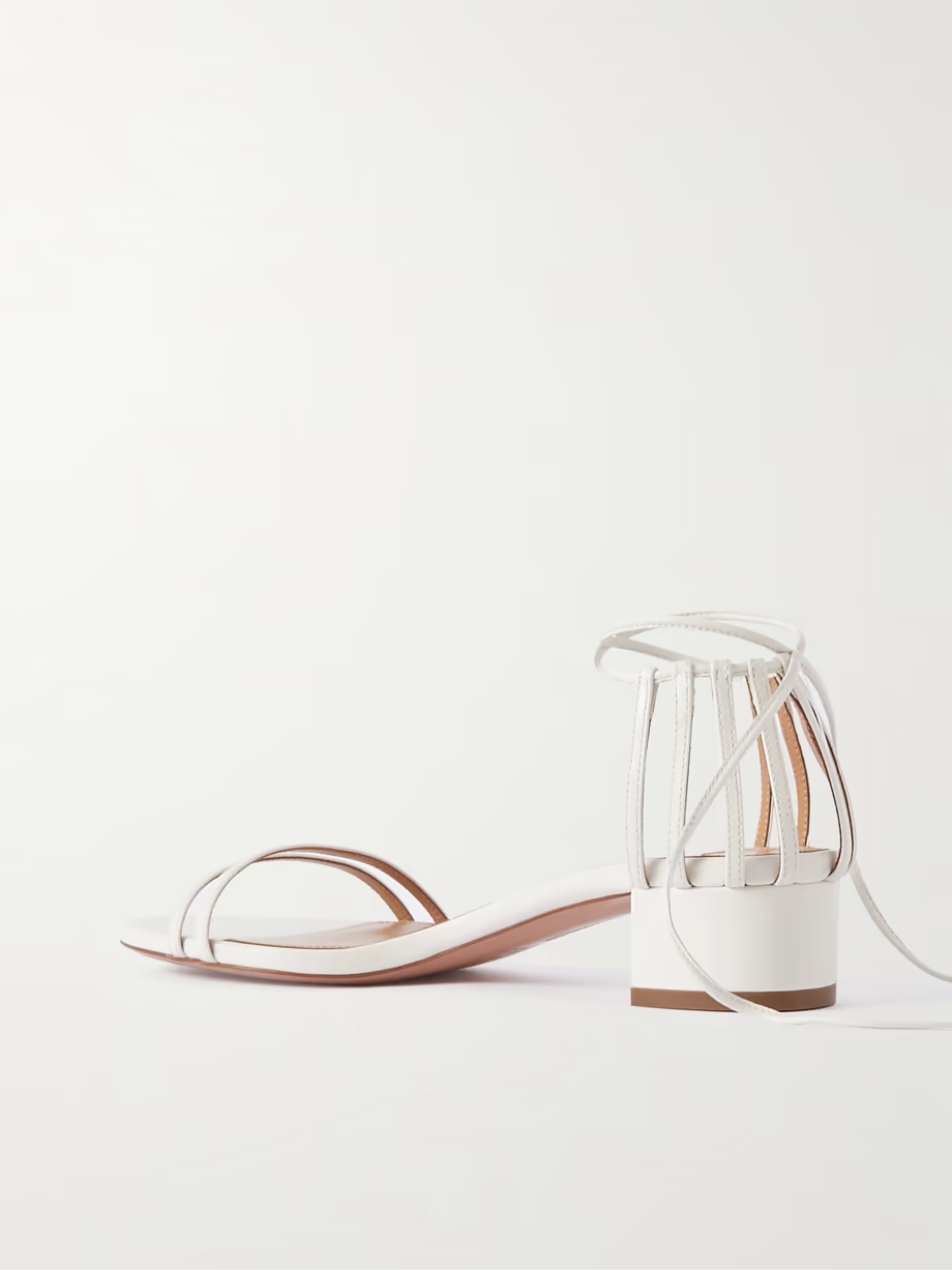 Straight to Heaven leather sandals