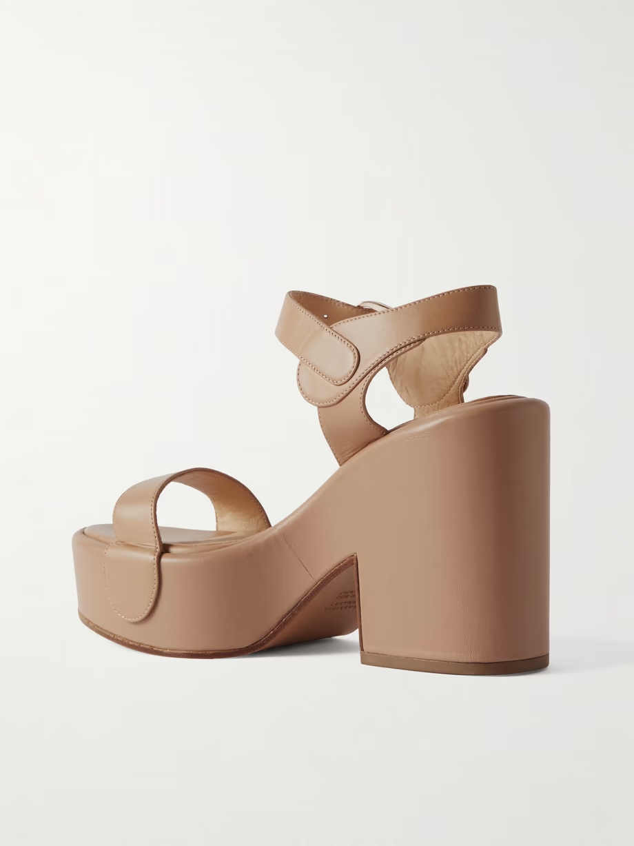 Iris leather platform sandals