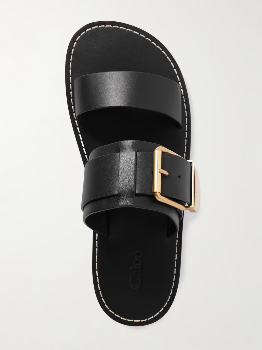 Rebecca leather slides