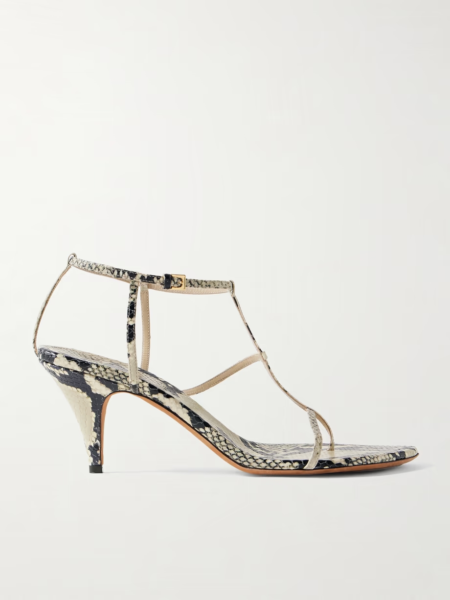 Jones snake-effect leather sandals