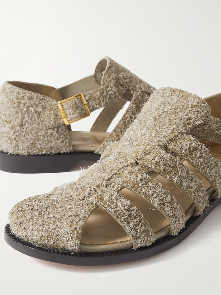 Campo cutout brushed-suede sandals