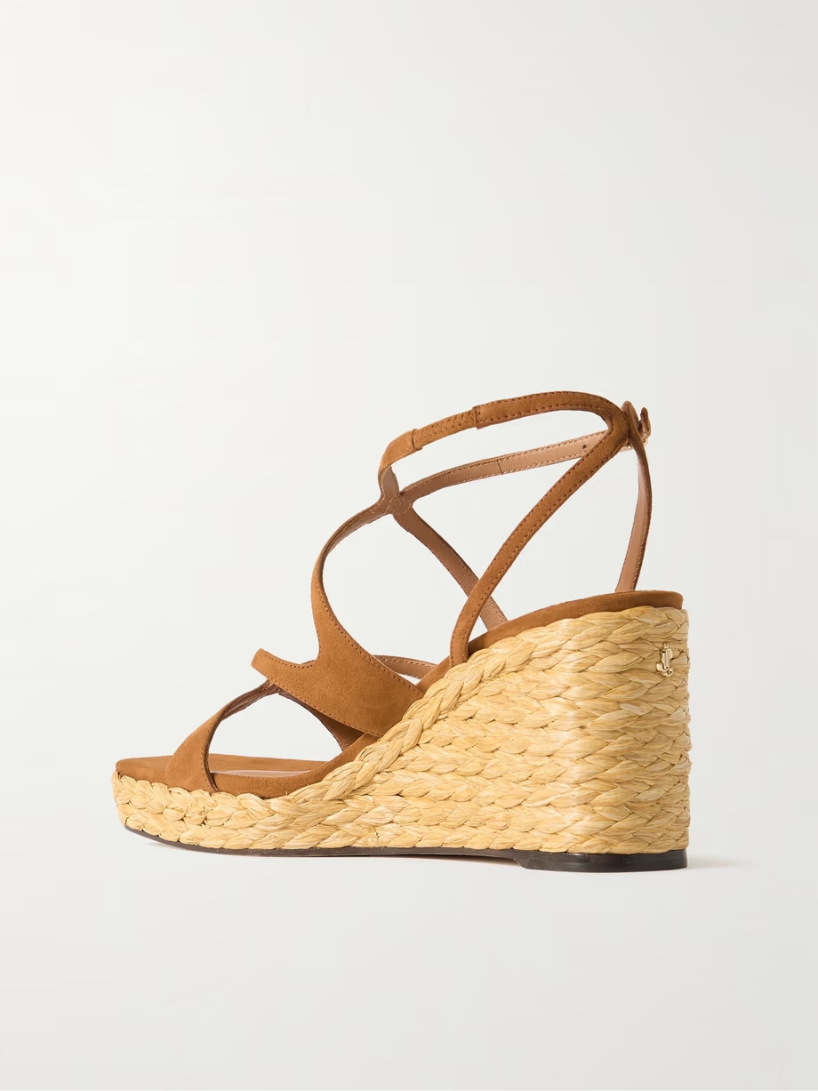 Ayla 85 suede platform espadrilles