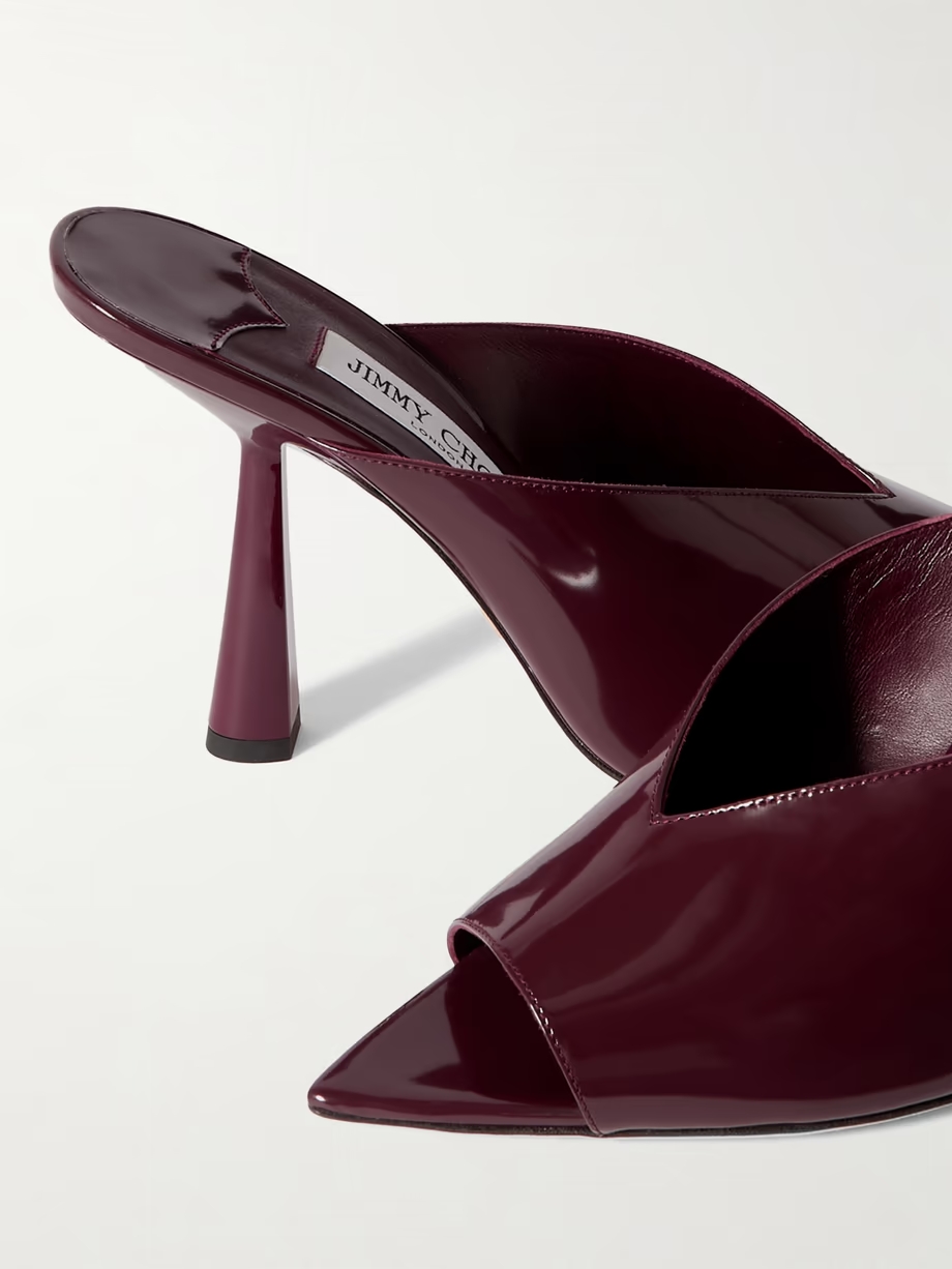 Maryanne 100 patent-leather mules