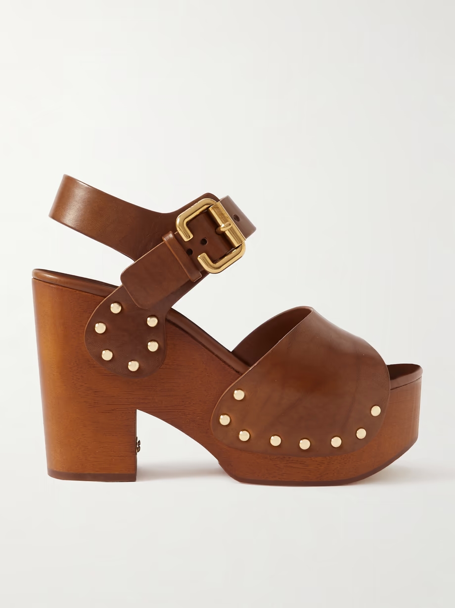 Jeannette studded leather sandals