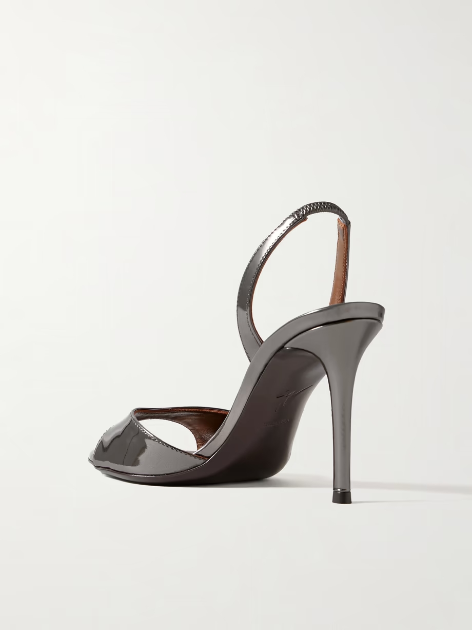 Clandestino metallic leather sandals