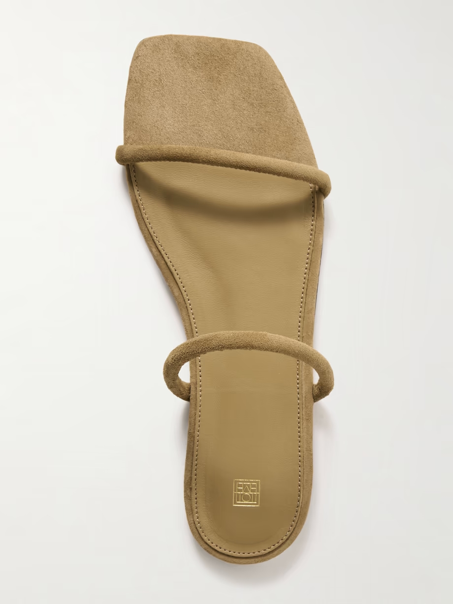 The Minimalist suede sandals