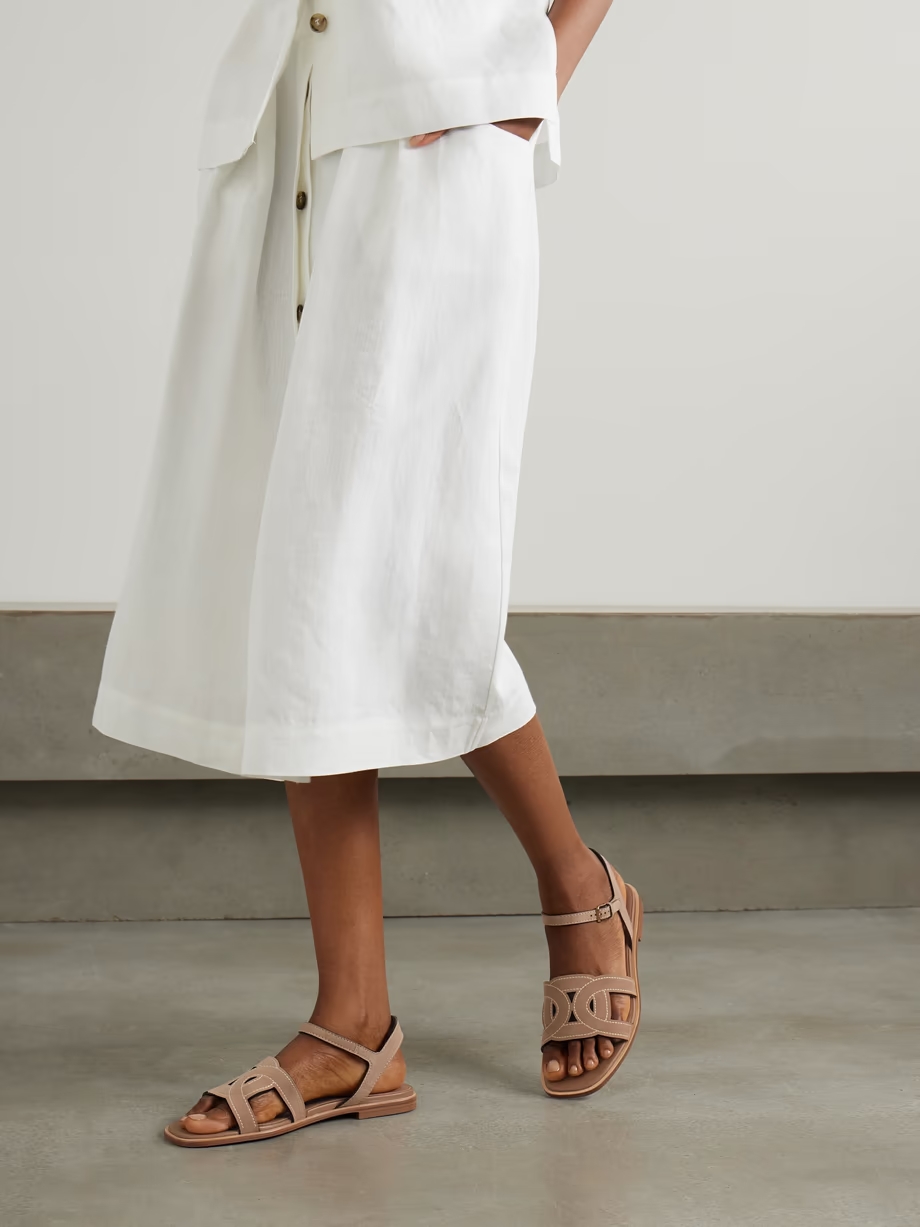 Kate cutout suede sandals