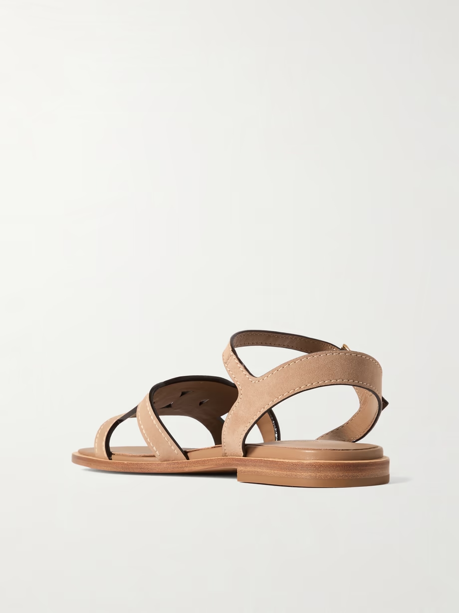 Kate cutout suede sandals