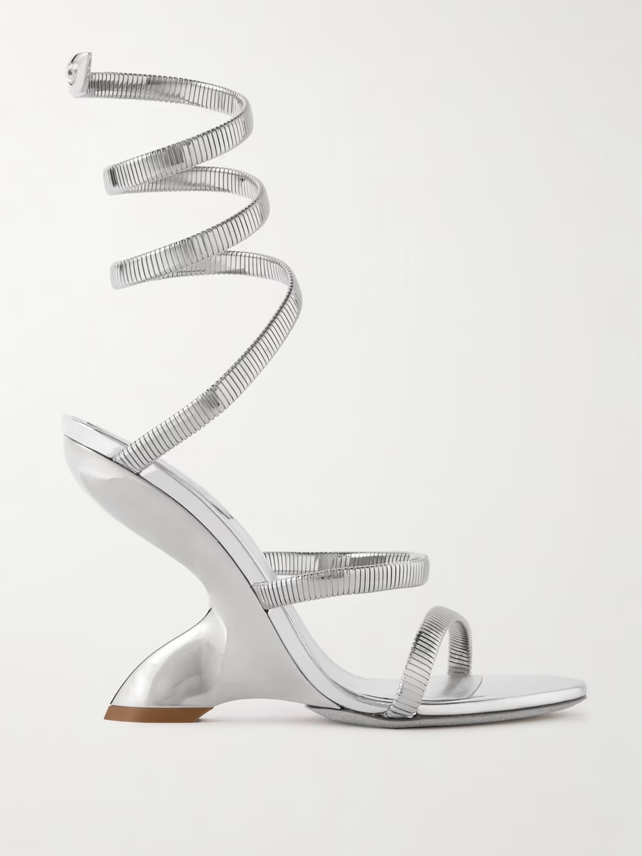 Symphony metallic leather sandals