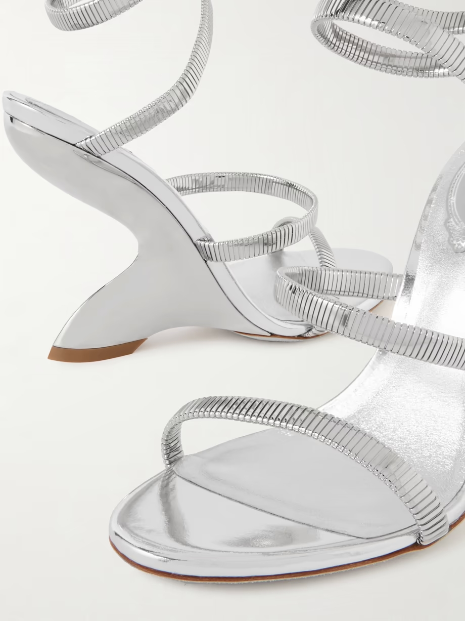 Symphony metallic leather sandals