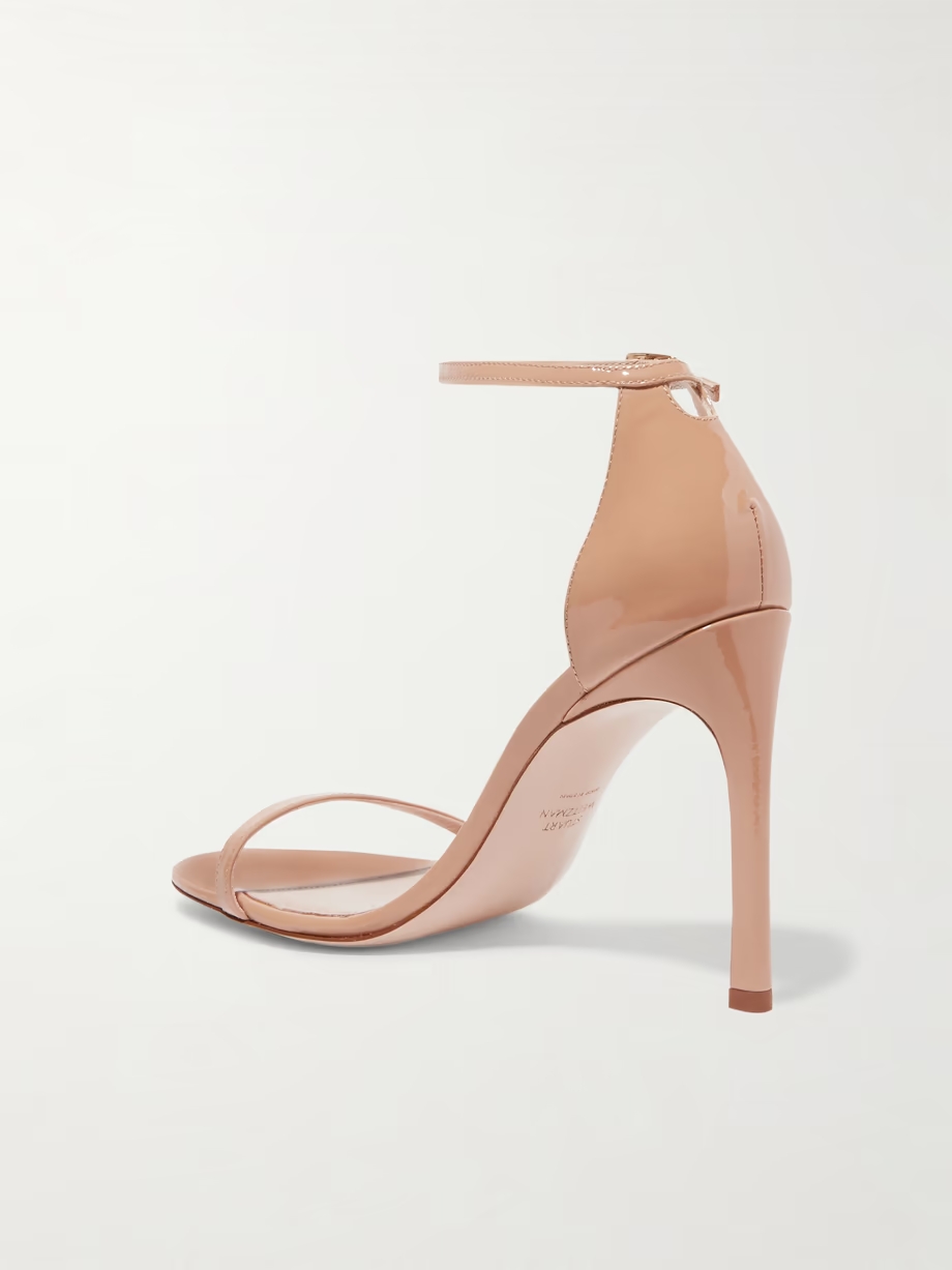 NudistSong patent-leather sandals