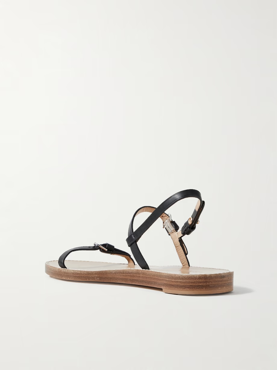 Steward leather slingback sandals