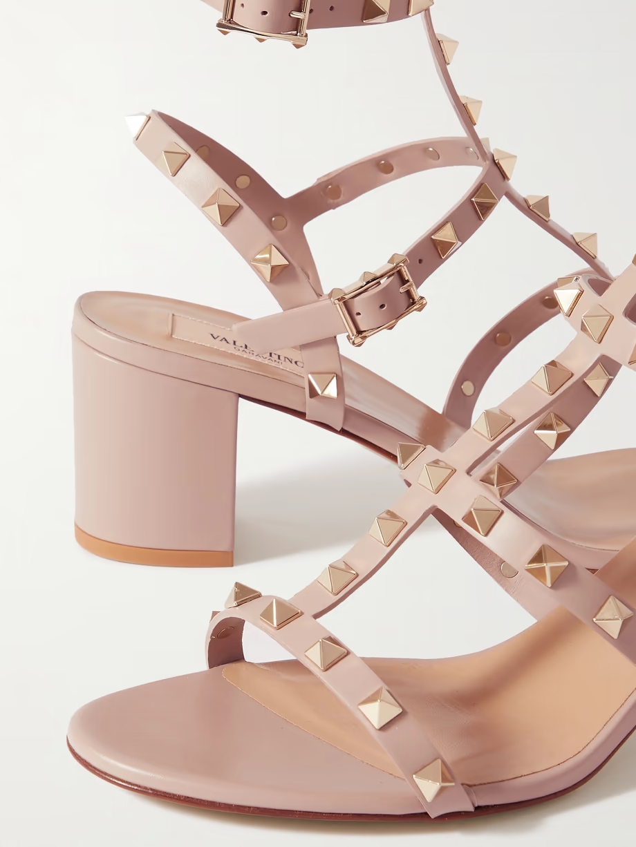 Rockstud 55 leather sandals