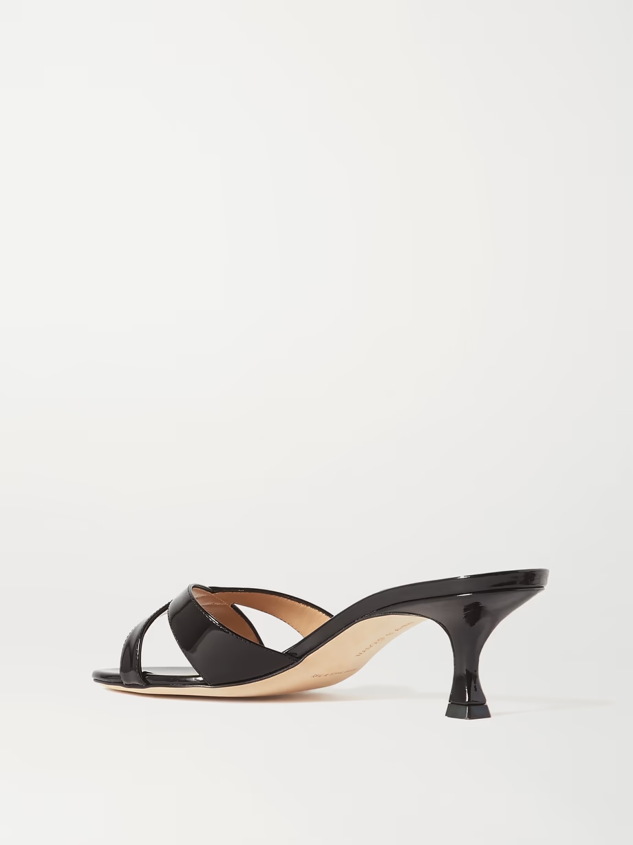 Callamu 50 patent-leather mules