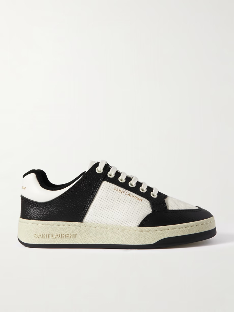 SL61 logo-print leather sneakers