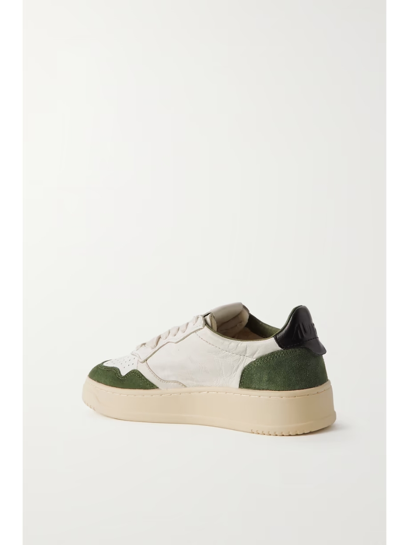 Medalist Low suede and leather sneakers