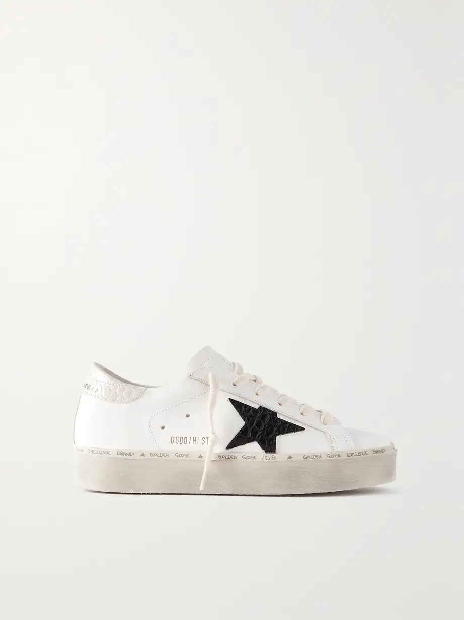 Hi Star distressed leather sneakers