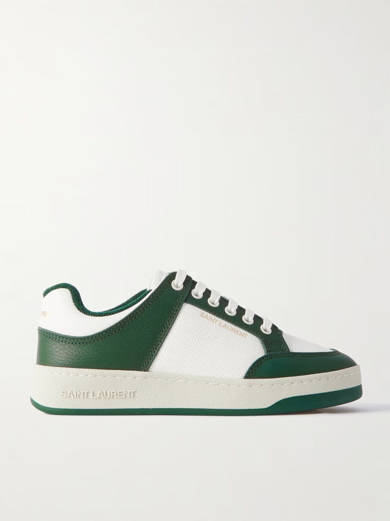 SL61 logo-print leather sneakers