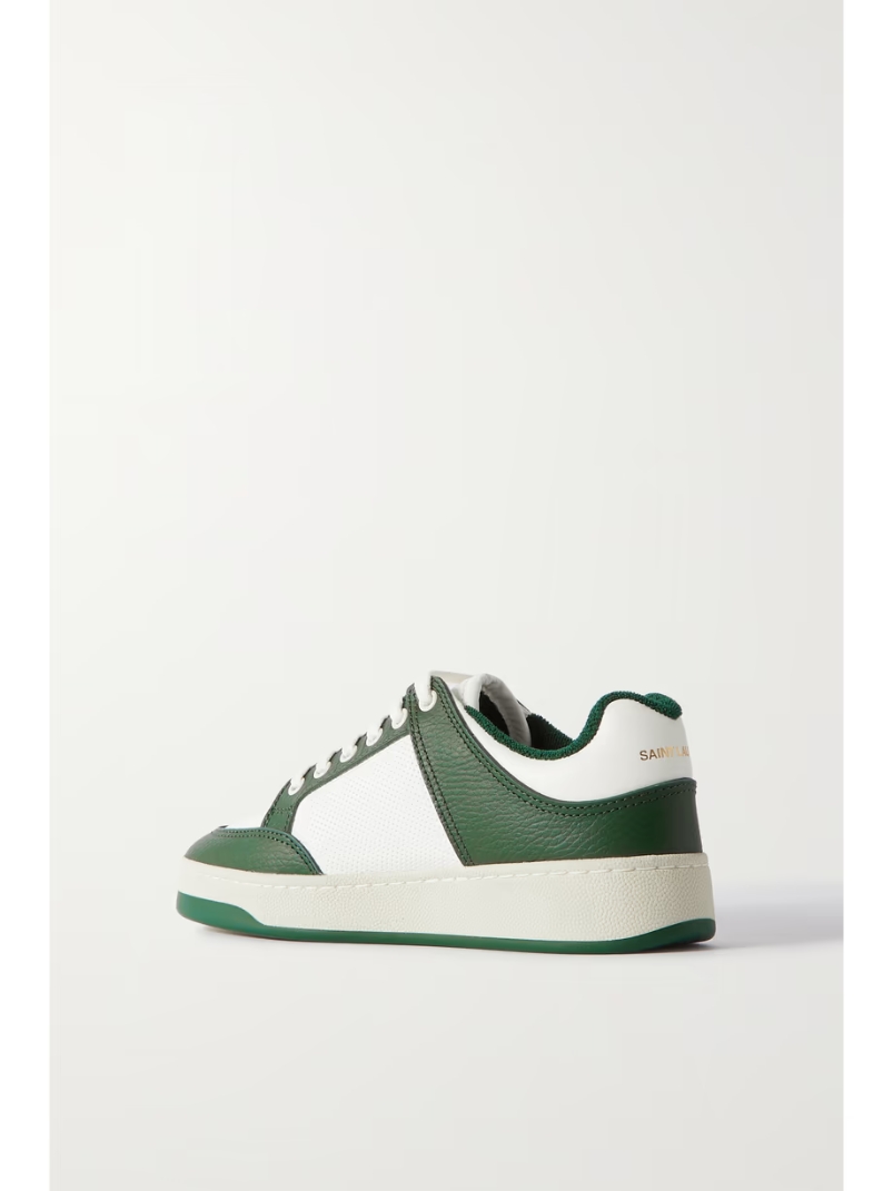 SL61 logo-print leather sneakers