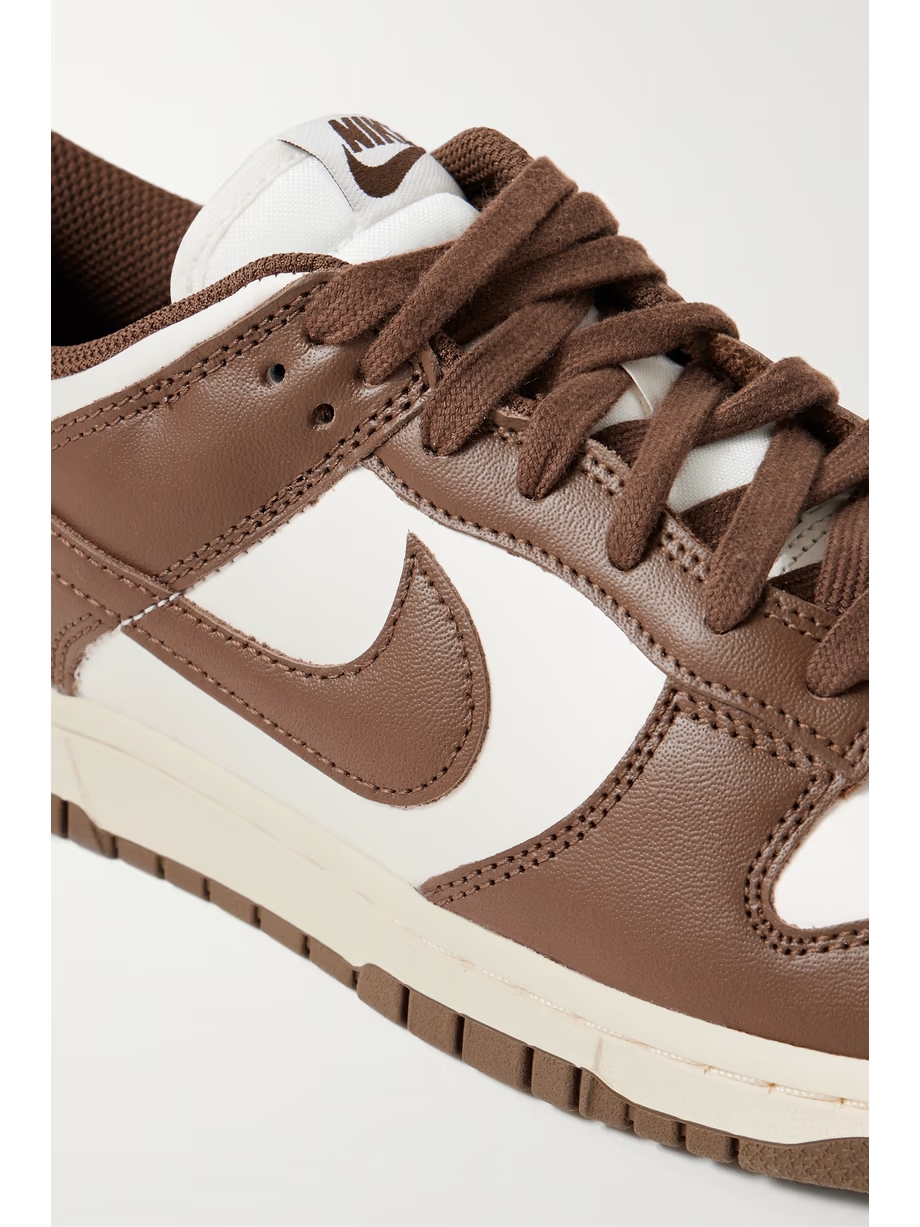 Dunk Low leather sneakers