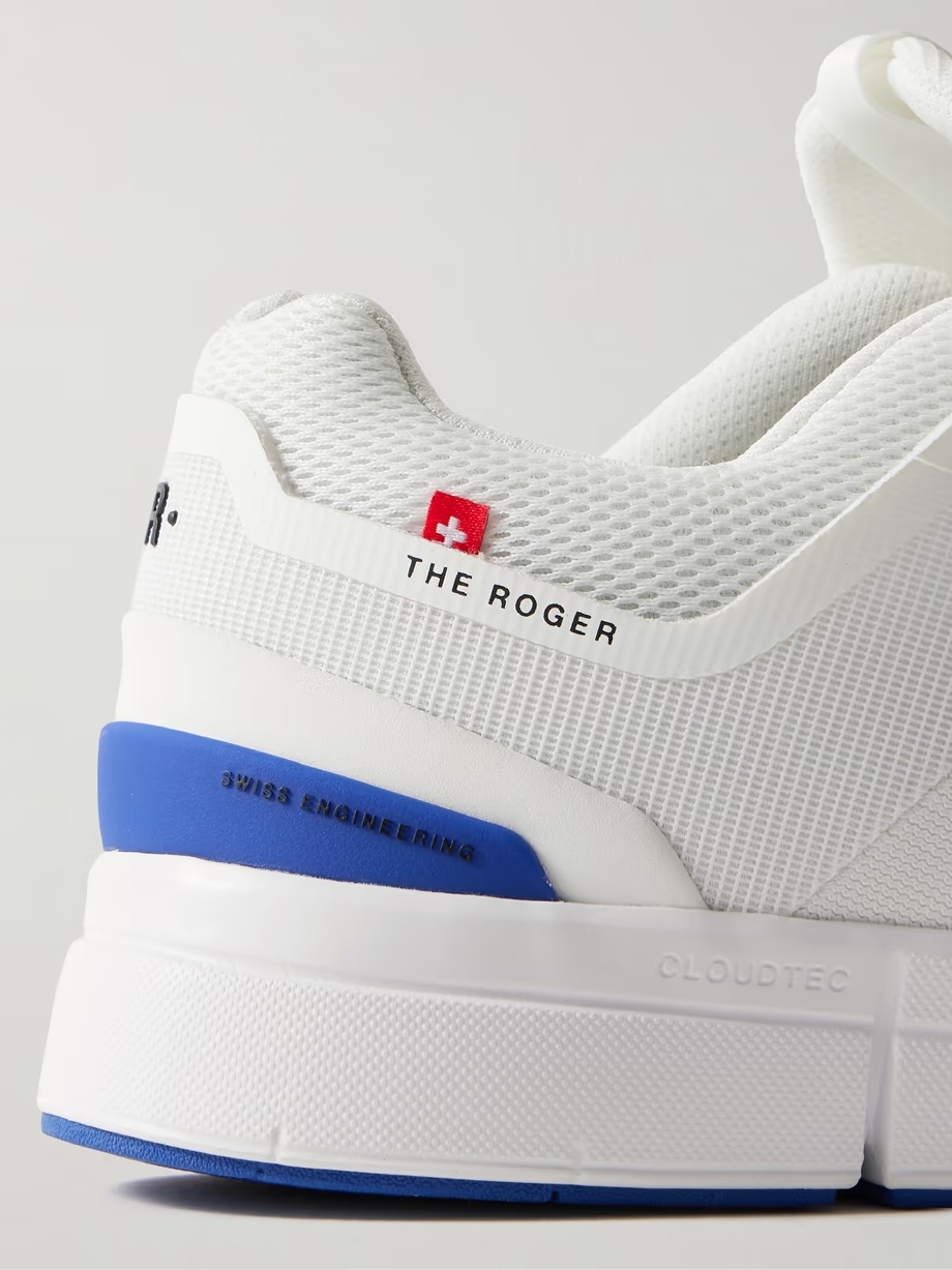 The Roger Spin rubber-trimmed layered mesh sneakers