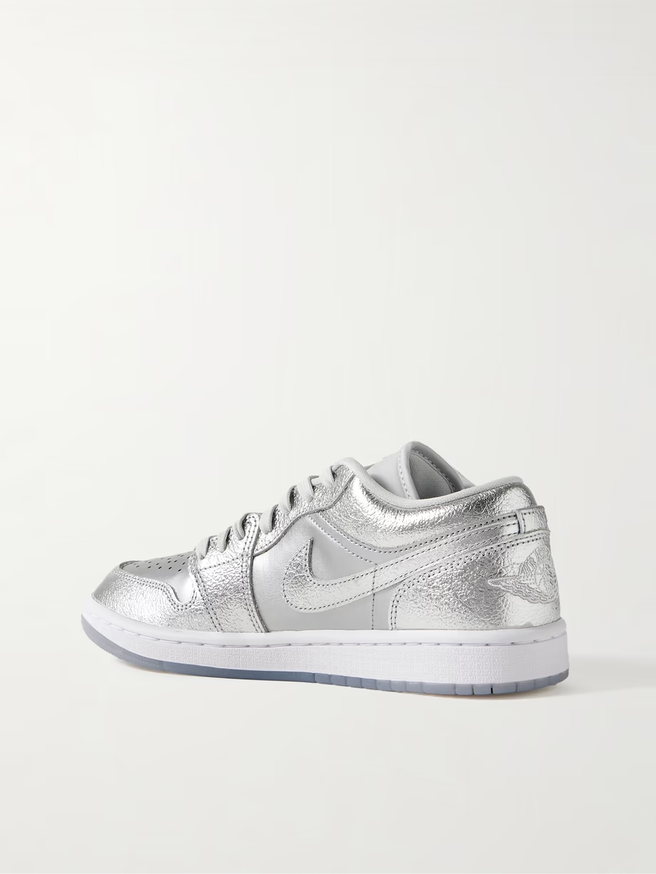 Air Jordan 1 Low metallic leather sneakers