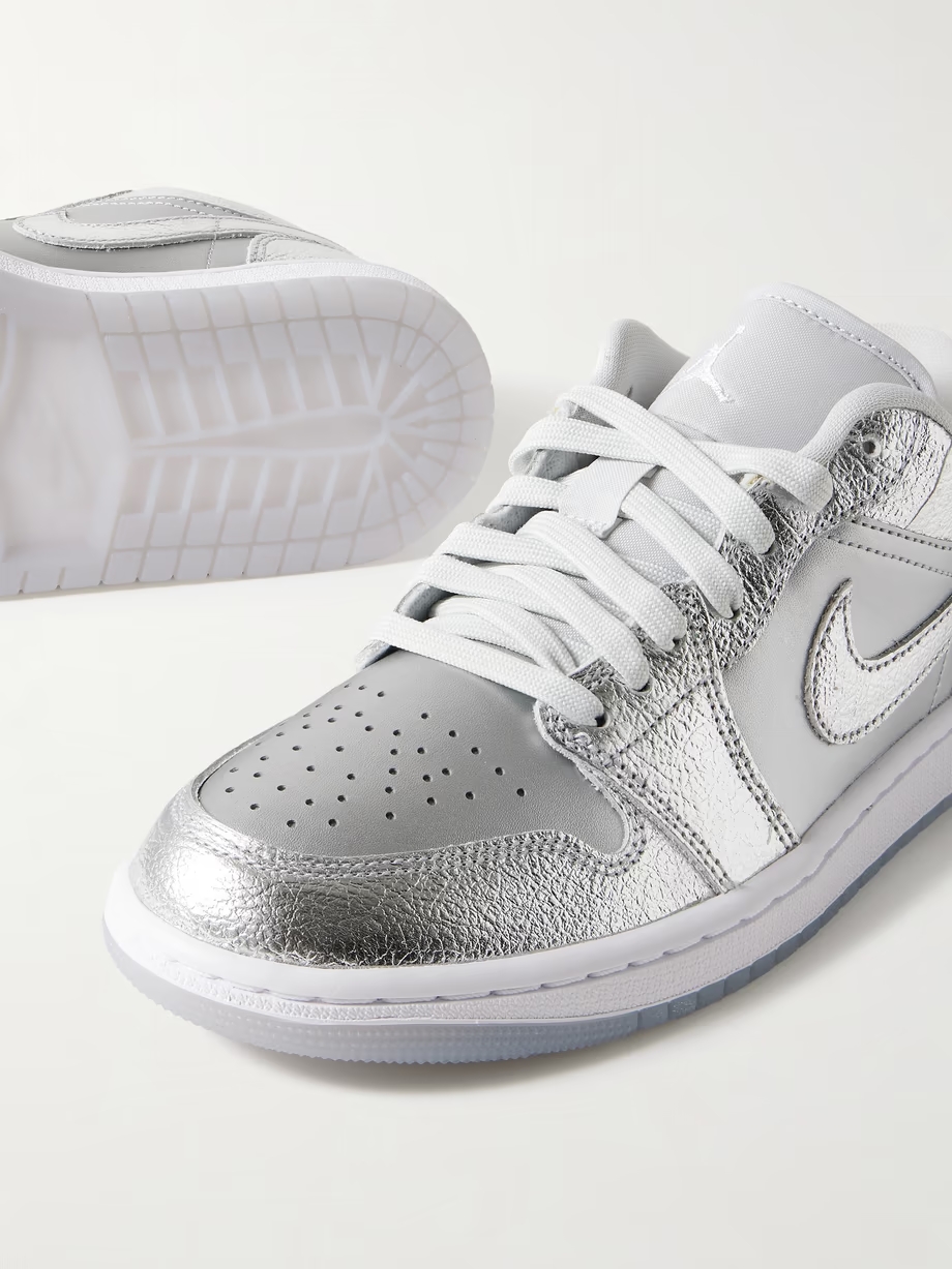 Air Jordan 1 Low metallic leather sneakers