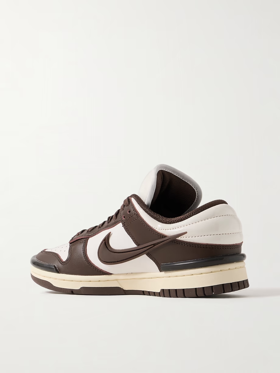 Dunk Low Twist rubber-trimmed leather sneakers