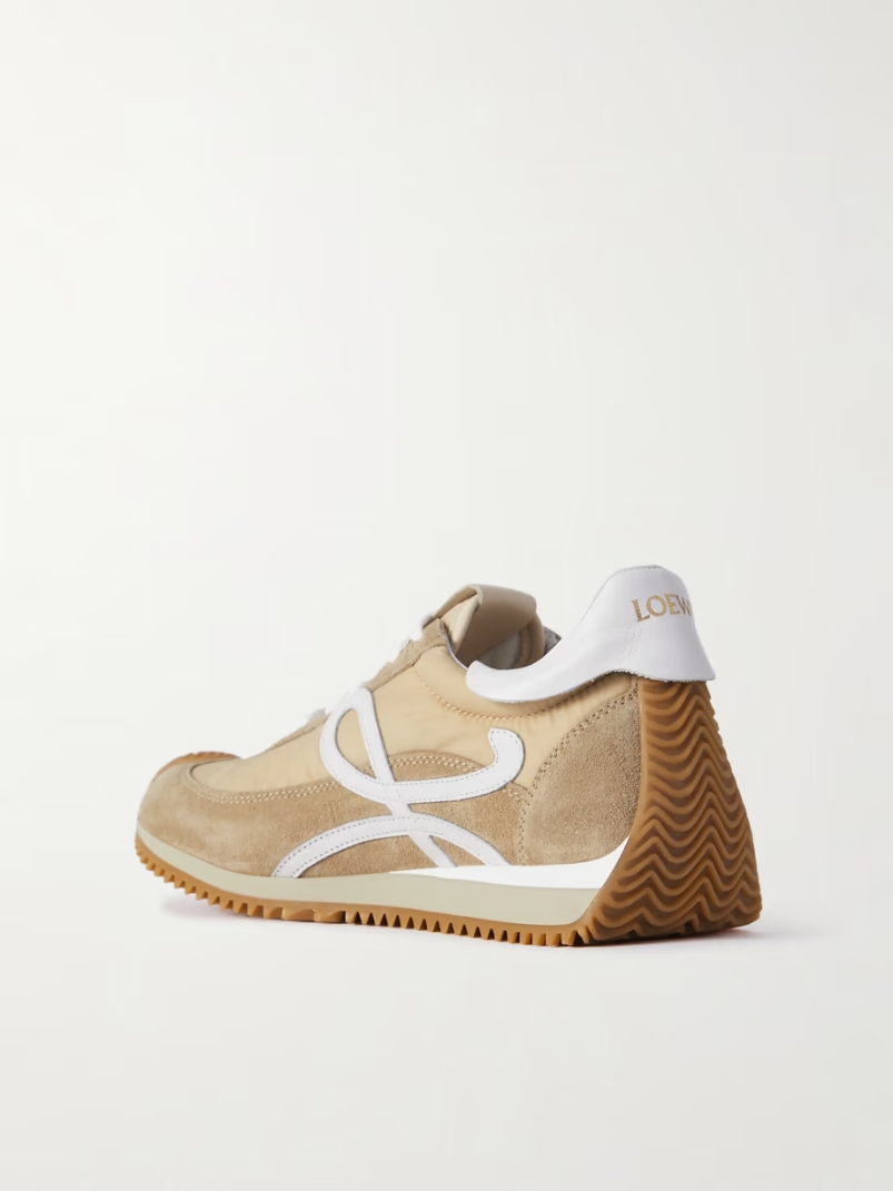 + Paula\'s Ibiza Flow logo-appliquéd shell, suede and leather sneakers