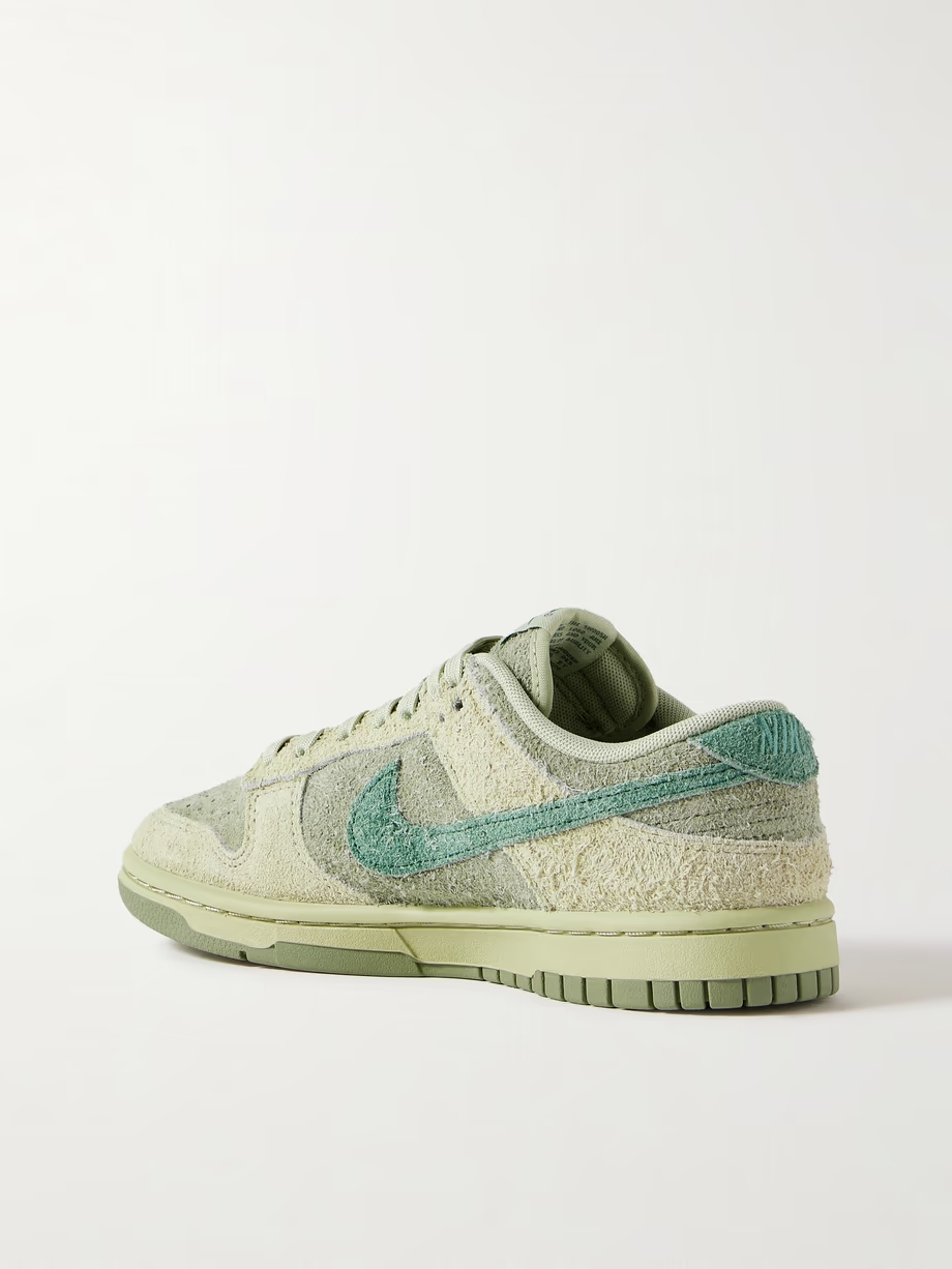 Dunk Low brushed-suede sneakers