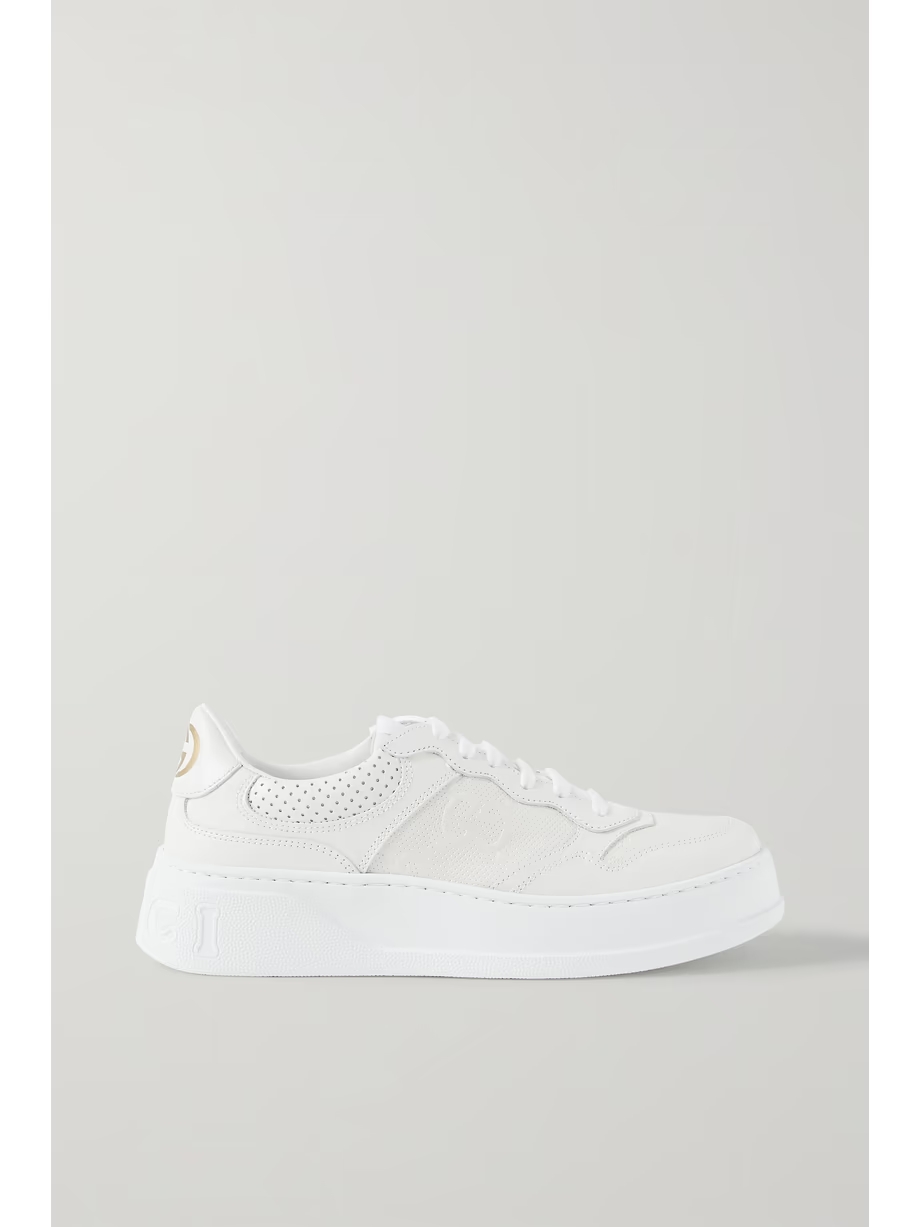 CHUNKY B perforated leather sneakers