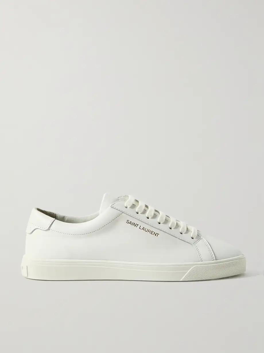 Andy logo-print leather sneakers