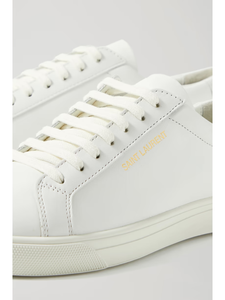 Andy logo-print leather sneakers