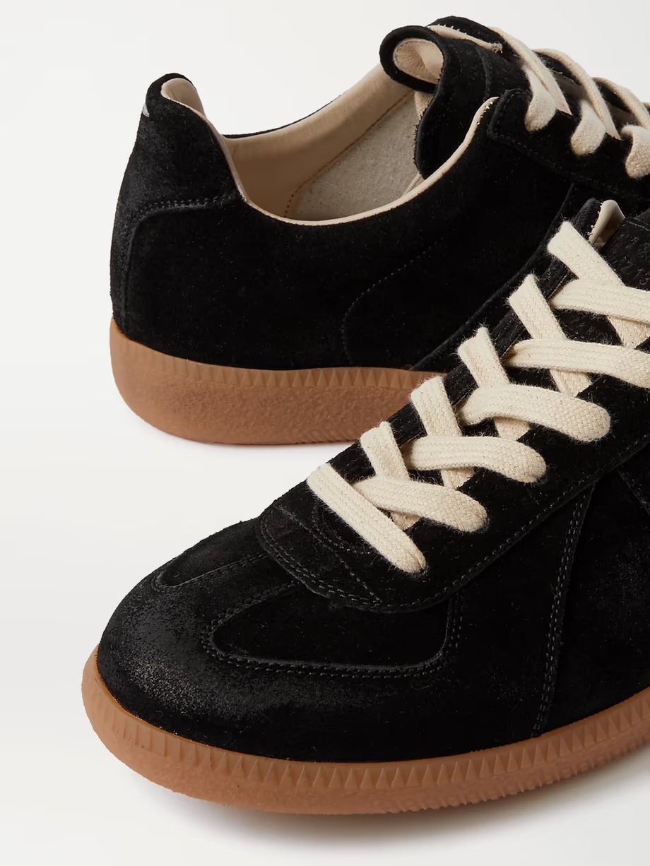 Replica suede sneakers