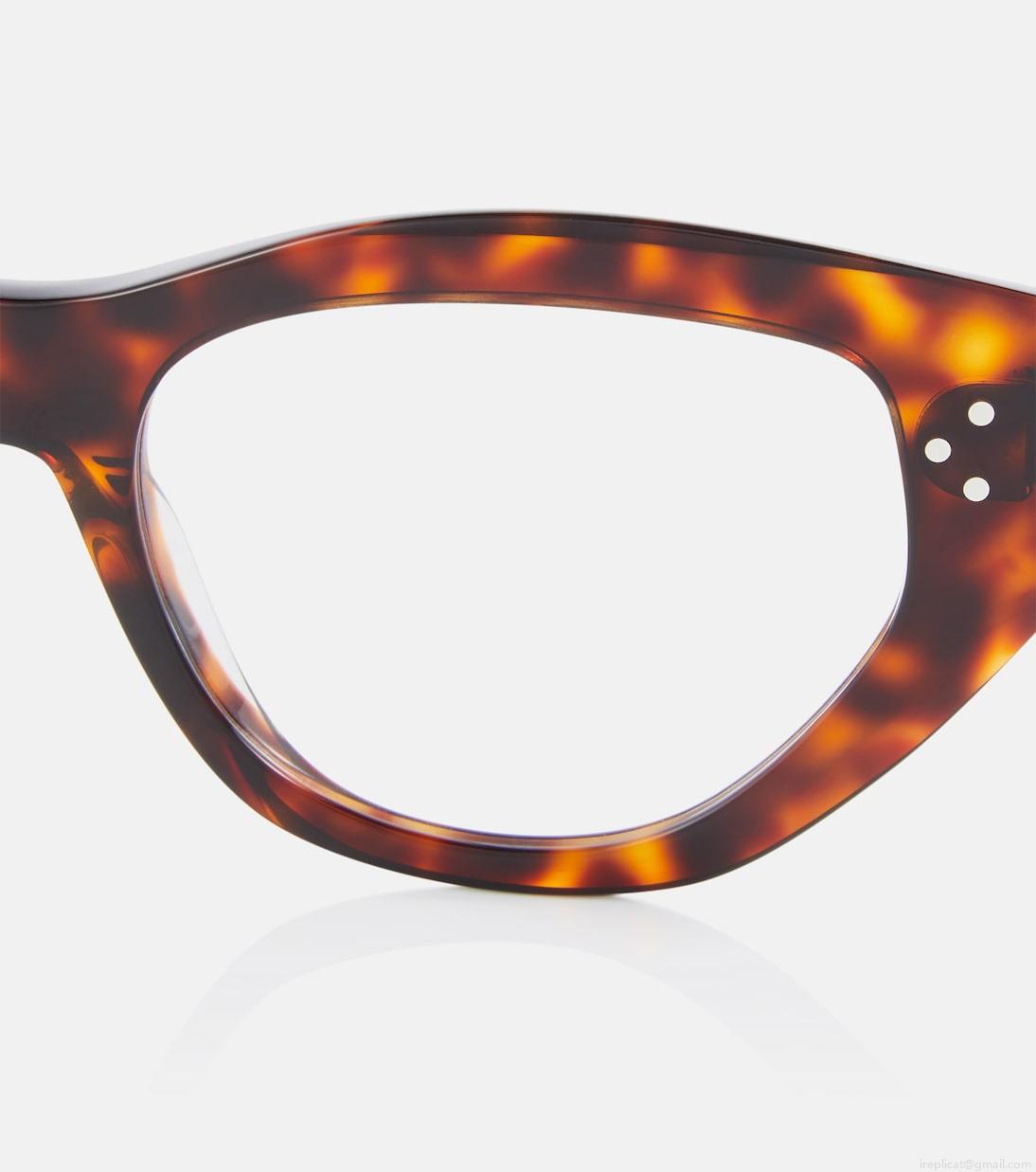 Celine EyewearTortoiseshell cat-eye glasses