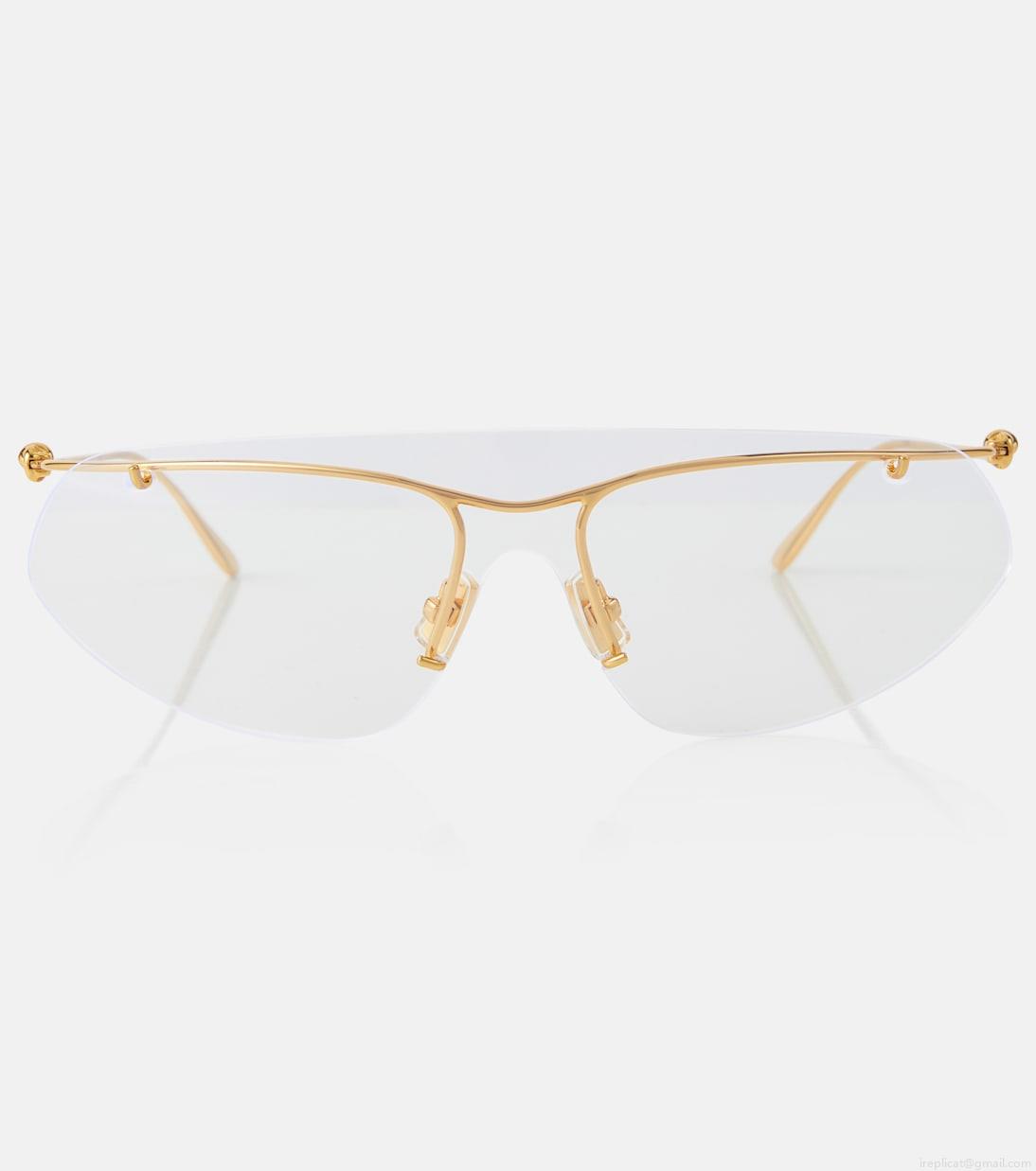 Bottega VenetaKnot shield sunglasses