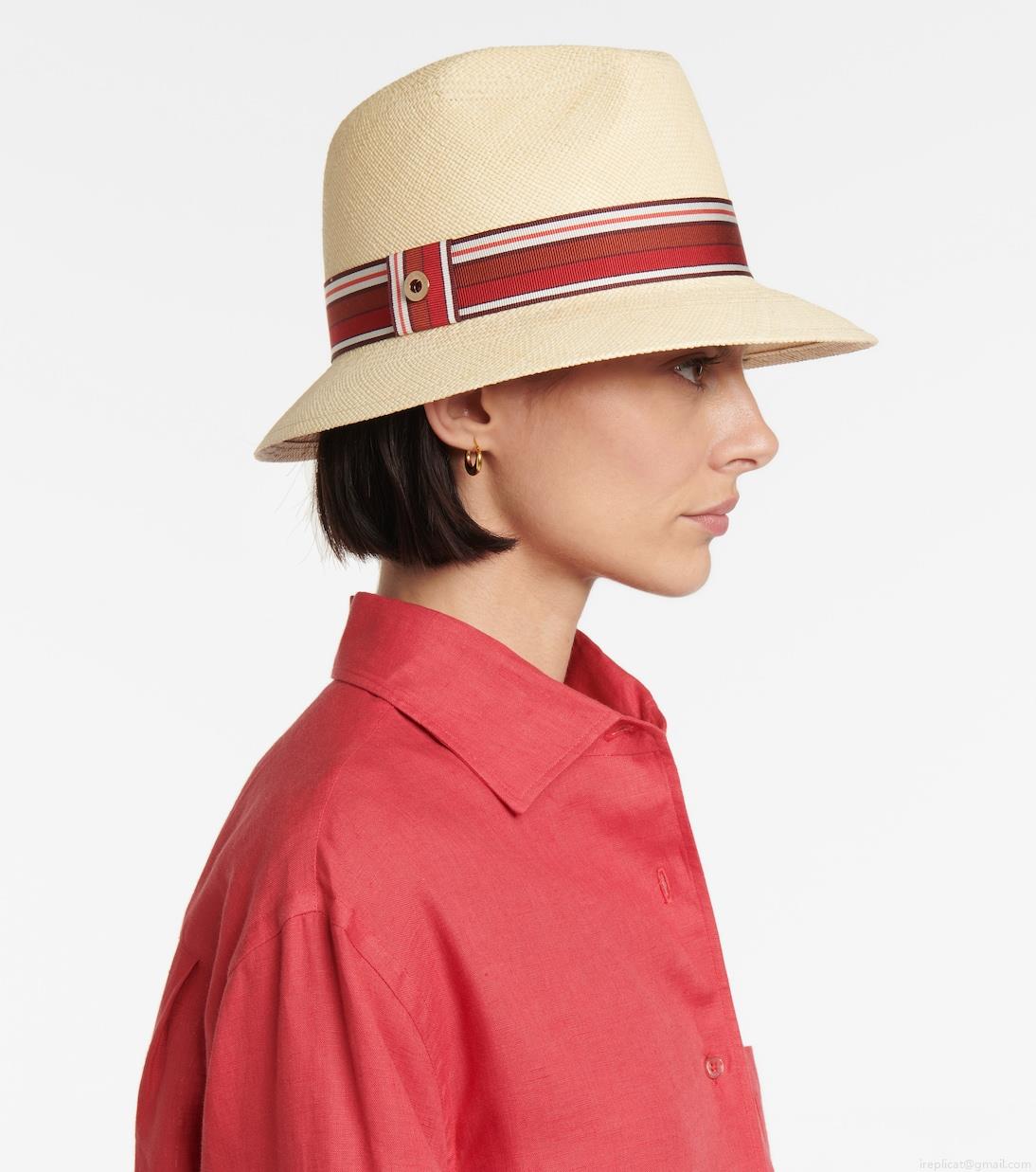 Loro PianaThe Suitcase Stripe Ingrid straw panama hat