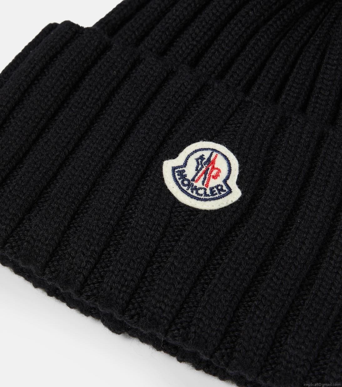 MonclerRibbed-knit wool beanie