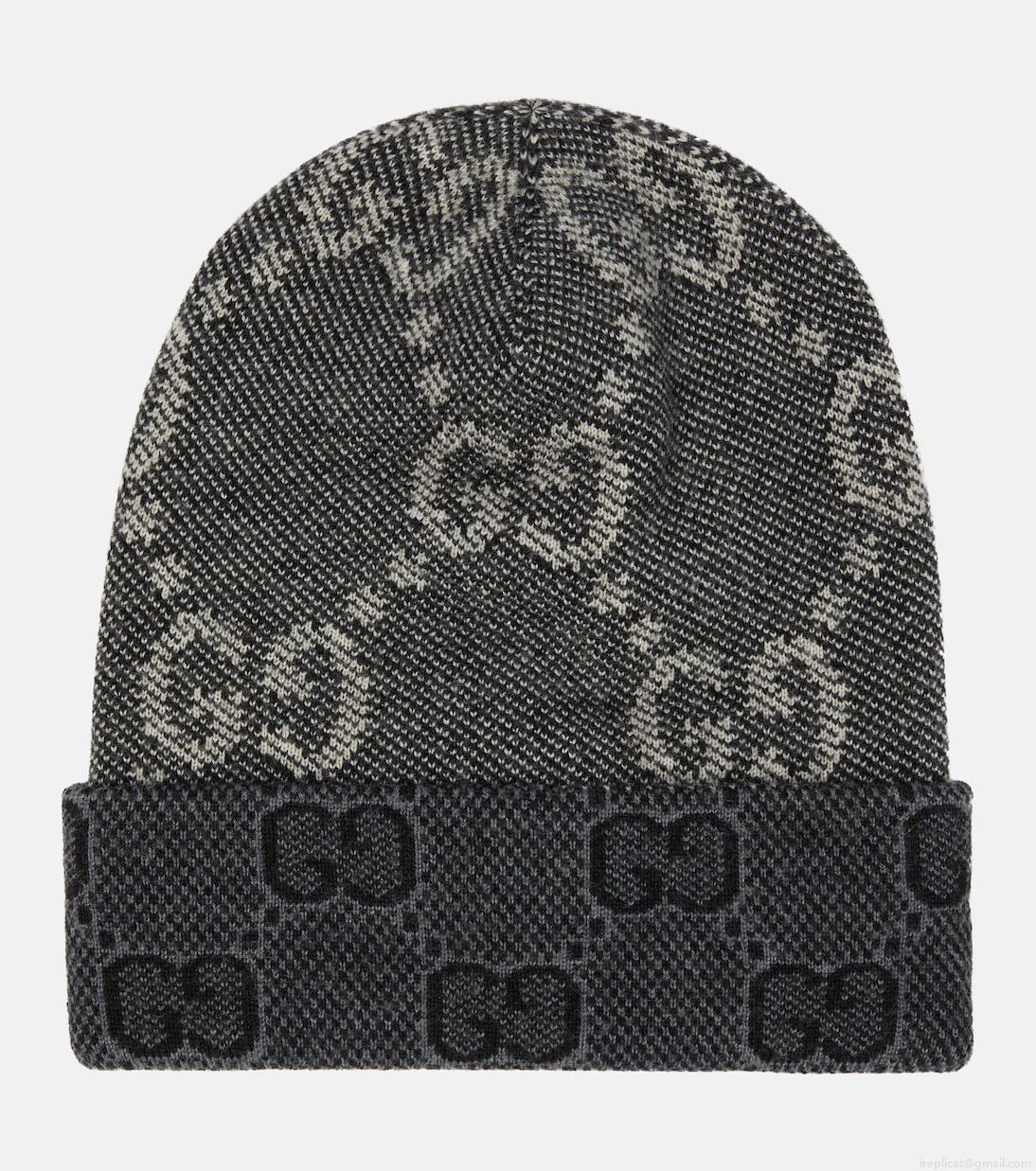 GucciGG jacquard wool beanie