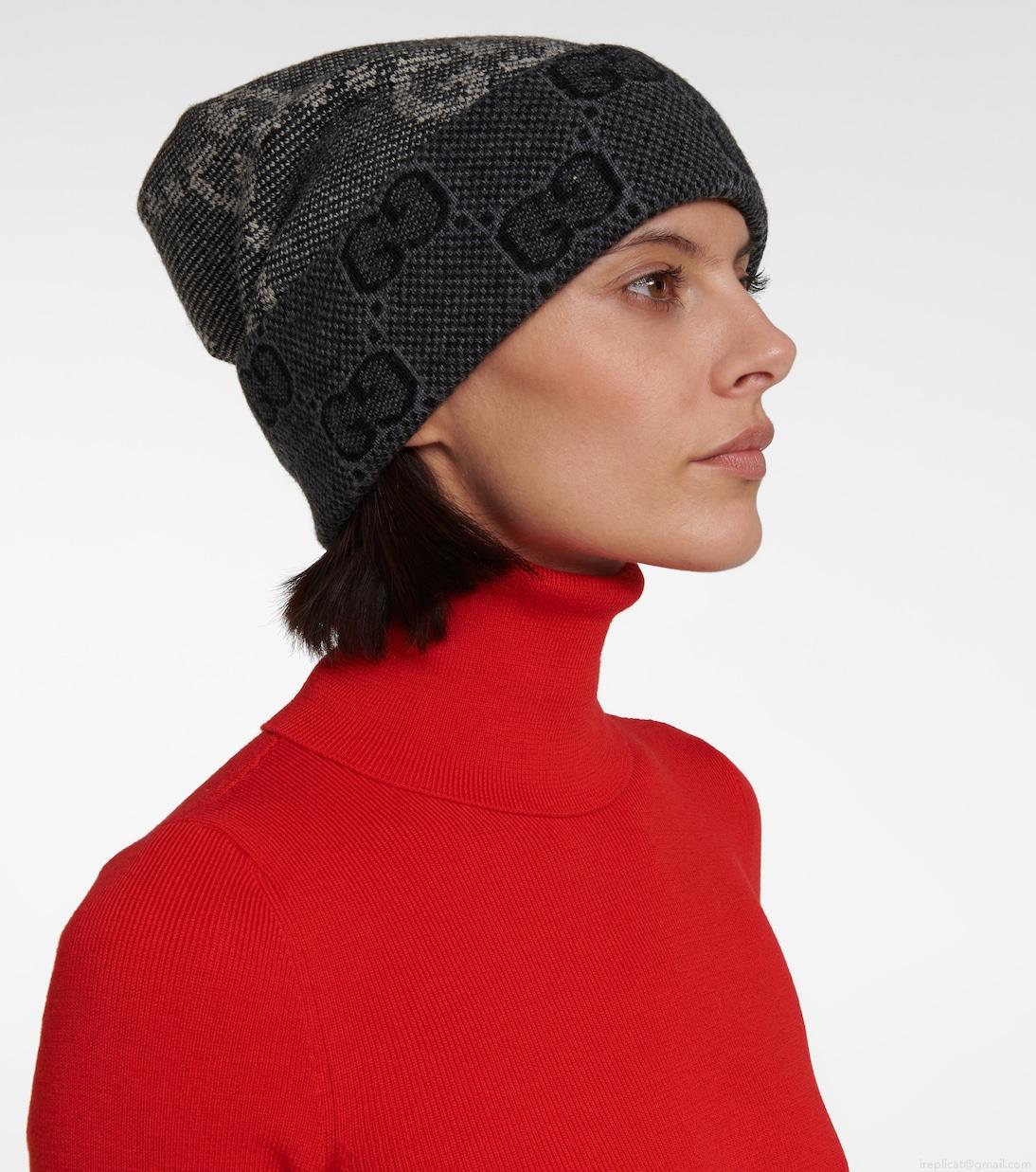 GucciGG jacquard wool beanie