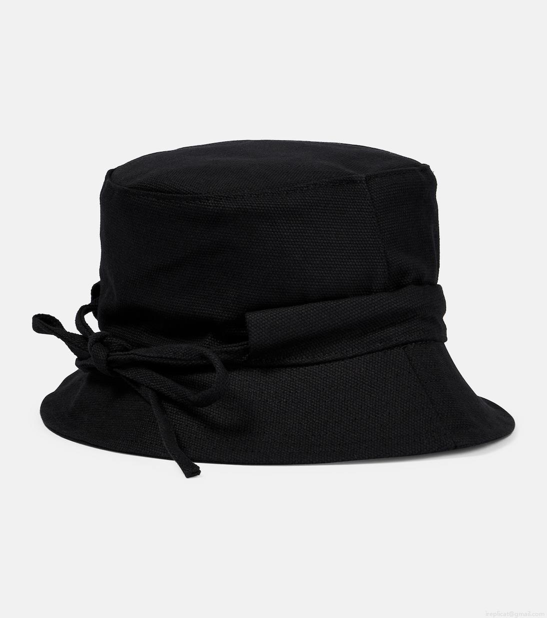 JacquemusLogo canvas bucket hat