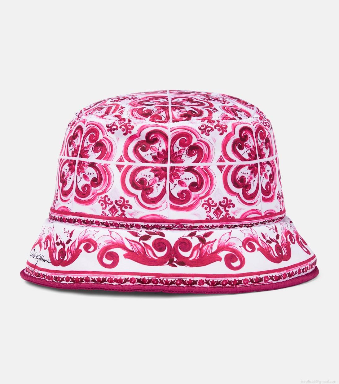 Dolce&GabbanaMajolica printed bucket hat