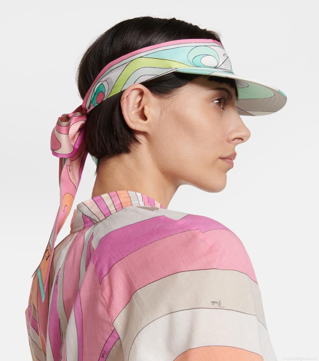 PucciIride silk twill visor