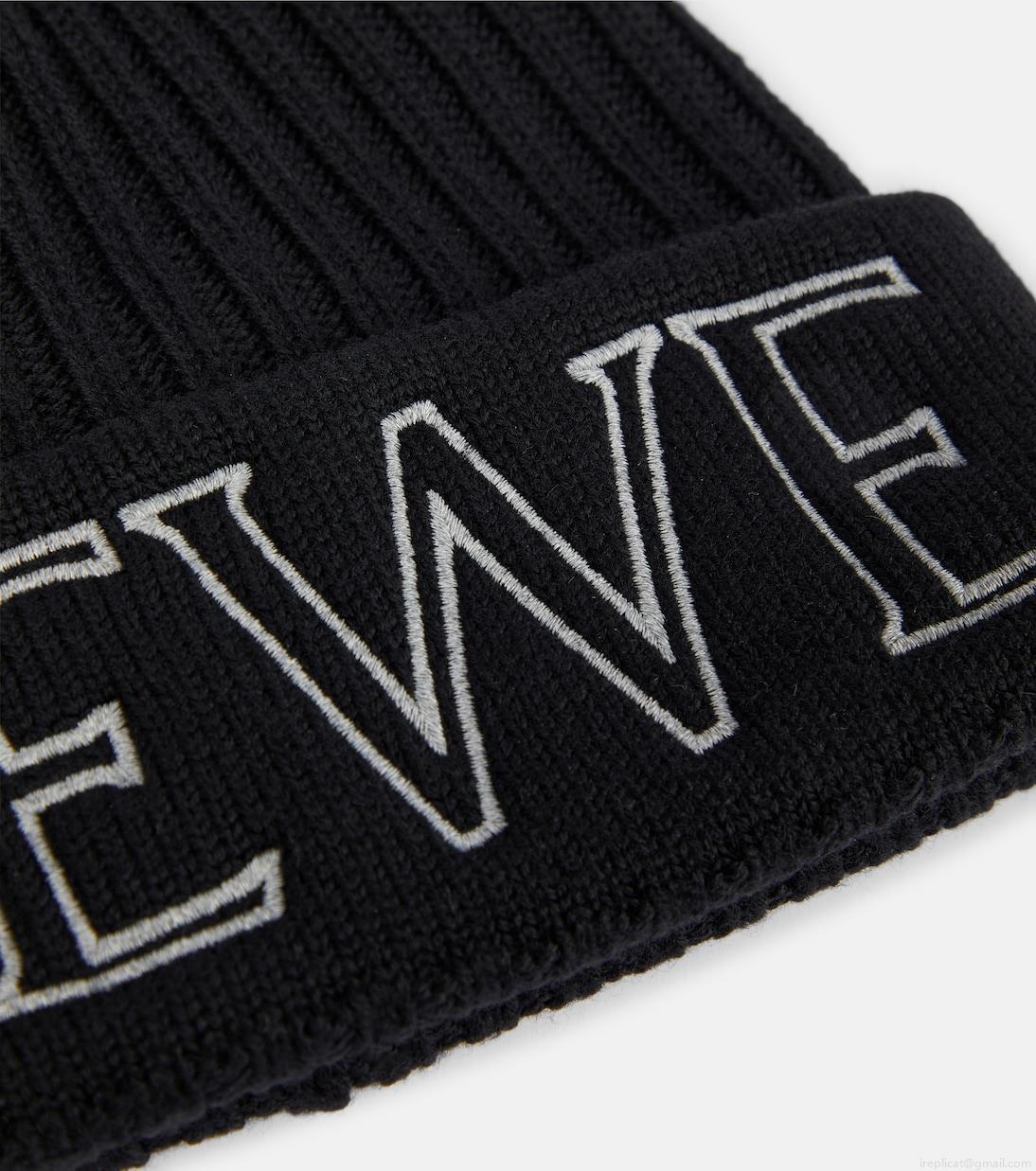 LoeweLogo ribbed wool beanie