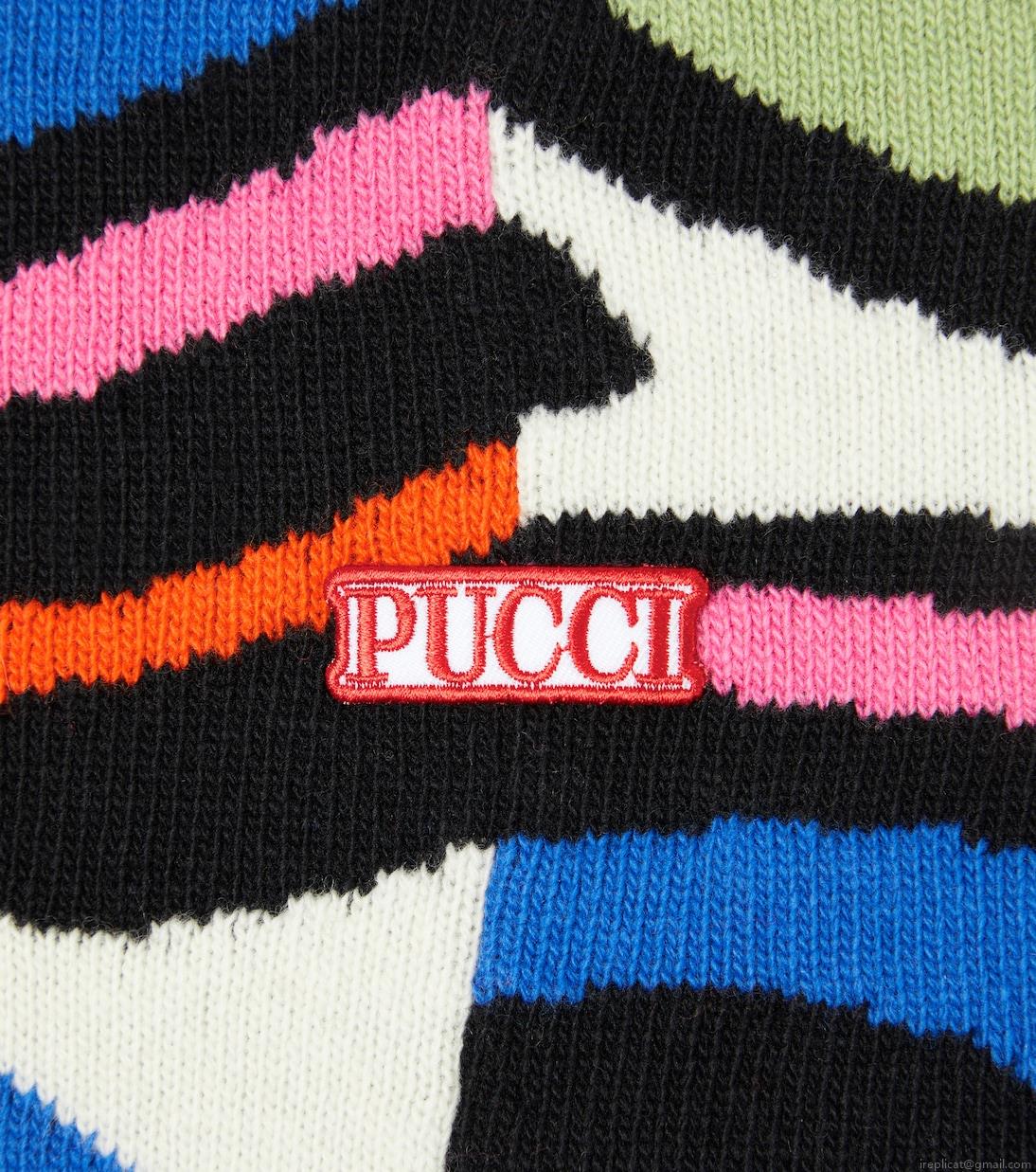 PucciMarmo intarsia wool beanie