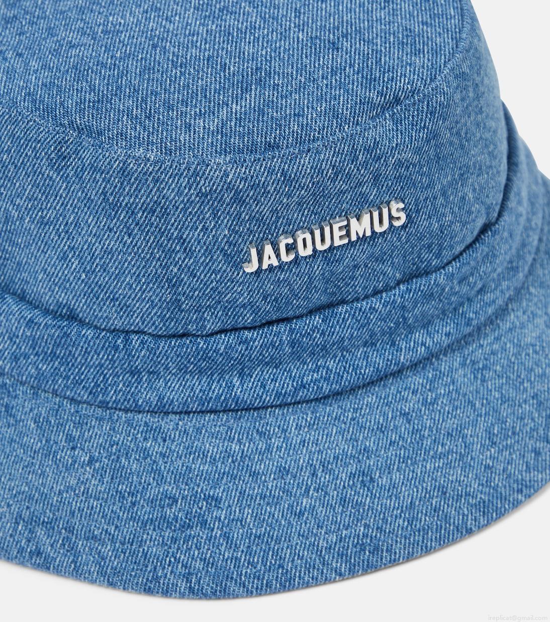 JacquemusLogo denim bucket hat