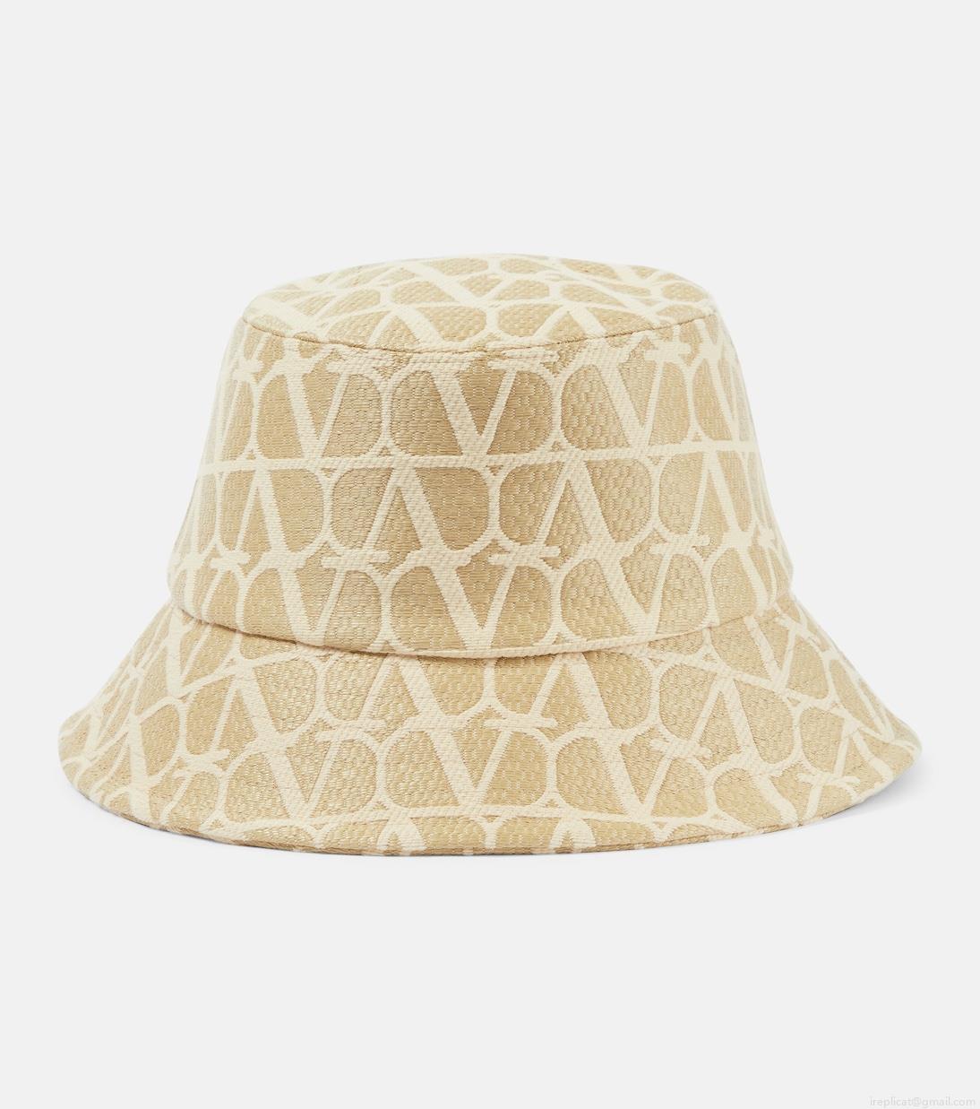 ValentinoToile Iconographe bucket hat